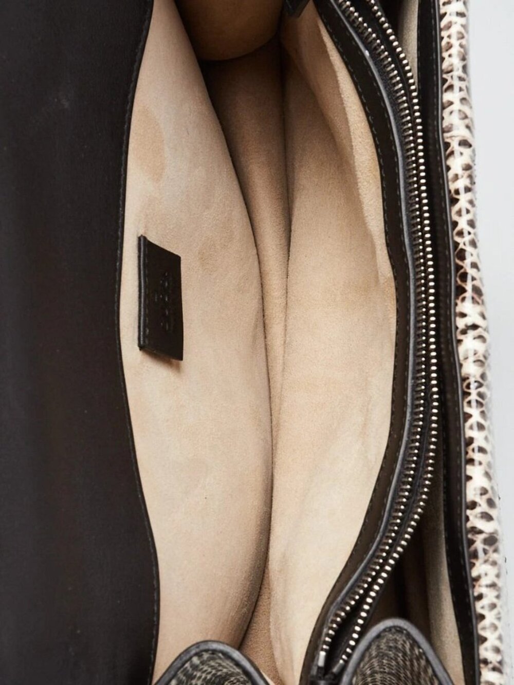 Gucci Beige GG Supreme Coated Canvas and Python Embroidered Dionysus Small - Picture 9 of 12